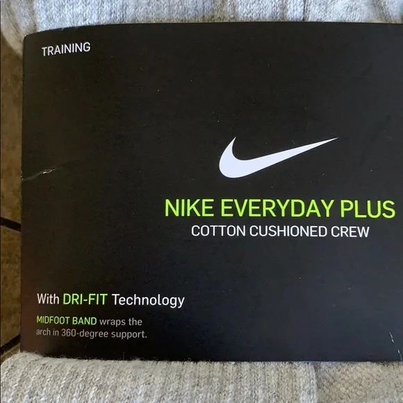 NIKE EVERYDAY CUSHIONED 6 pairs set CREW SOCKS Men’s - Picture 5 of 16